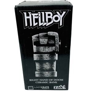 zak! designs Hellboy Right Hand of Doom 5" Ceramic Bank Loot‎ Crate